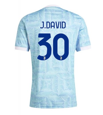 Juventus Jonathan David #30 Udebanetrøje 2025-26 Kortærmet
